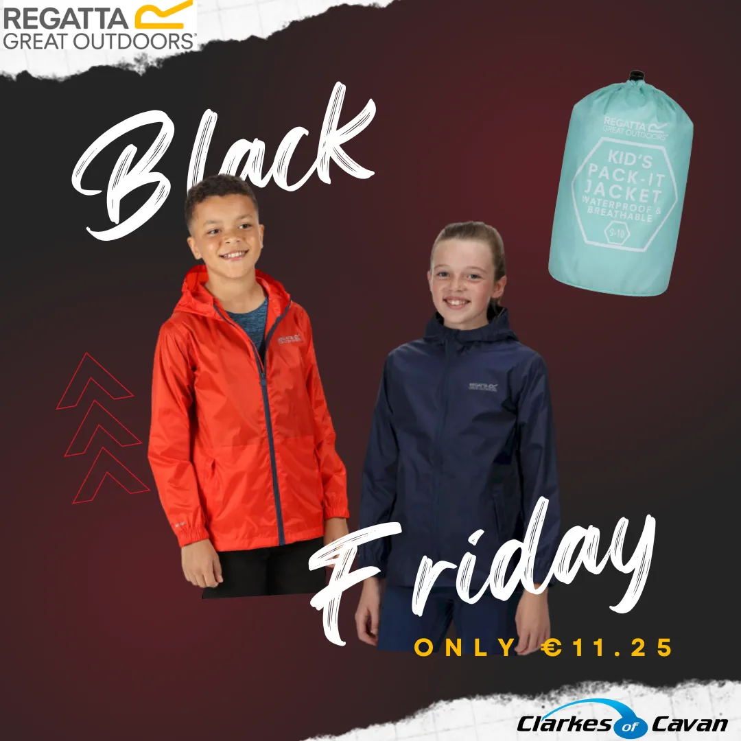 regatta kids jacket packaway lightweight sales clarkes of cavan