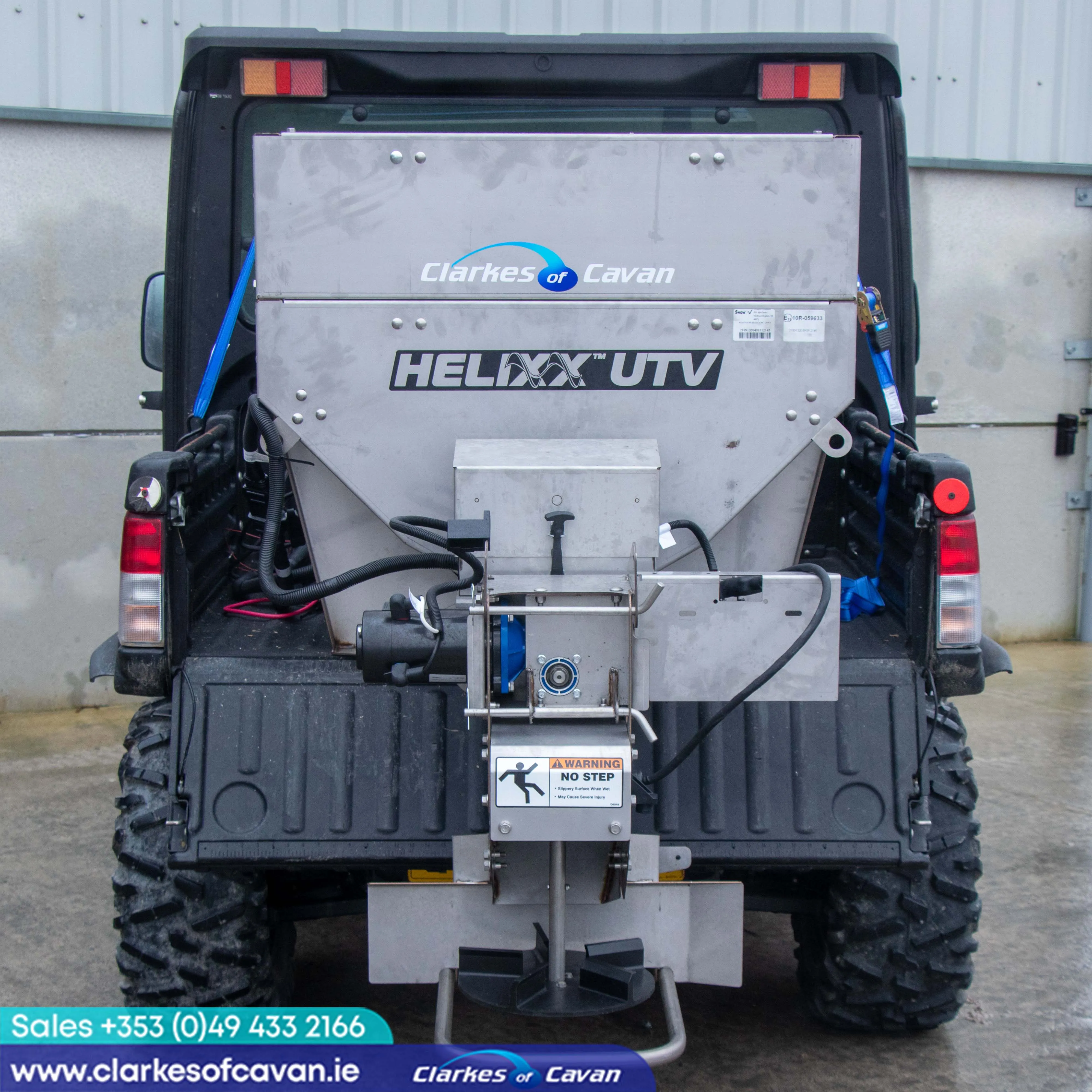 SnowEx Helixx Stainless Steel UTV/RTV Salt Spreader