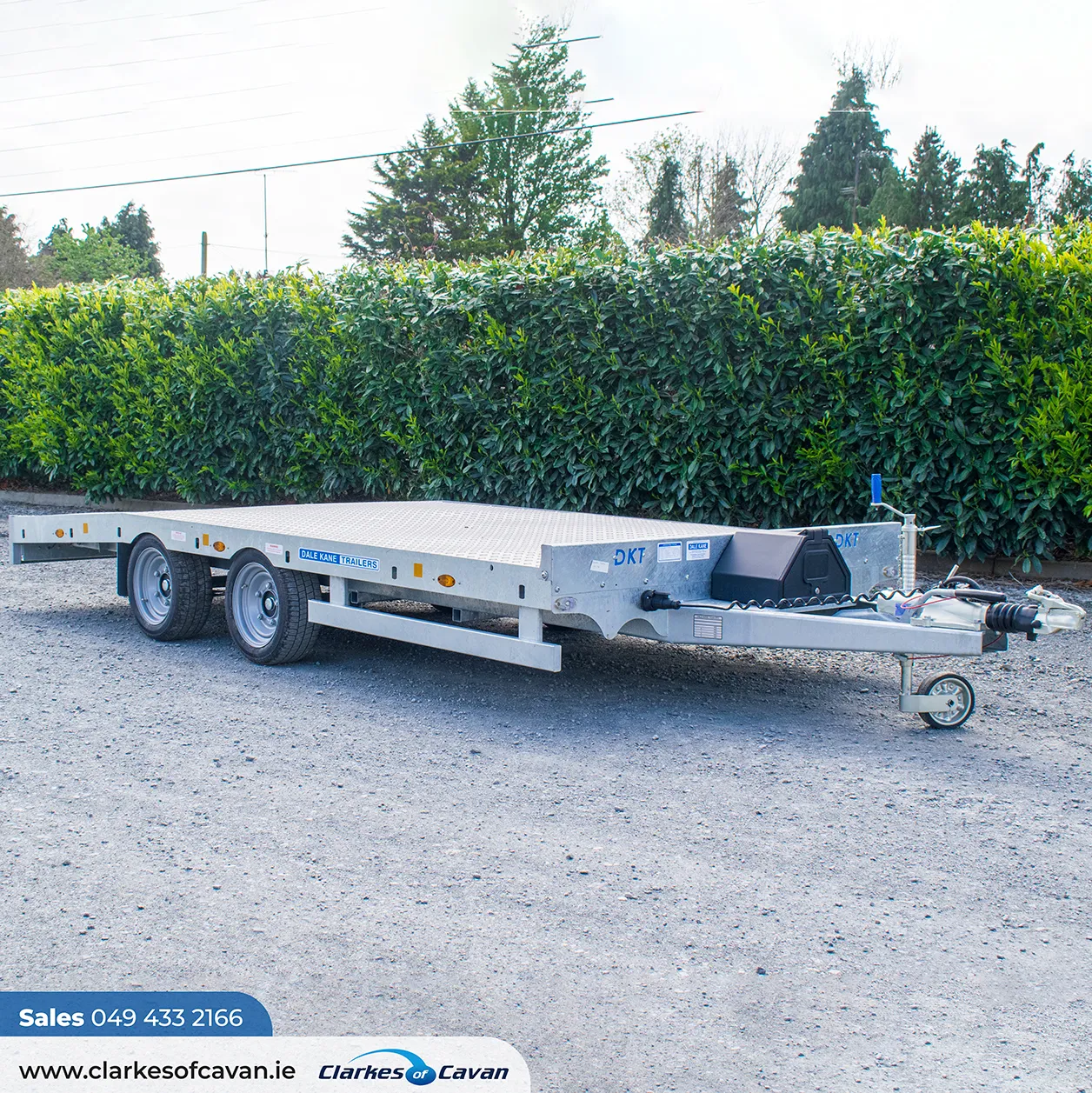Dale Kane 14ft x 6ft6 Twin Axle Low Loader Trailer
