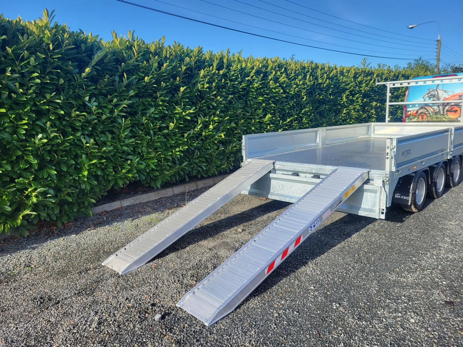 M-Tec Flatbed Tri Axle Builders Trailer