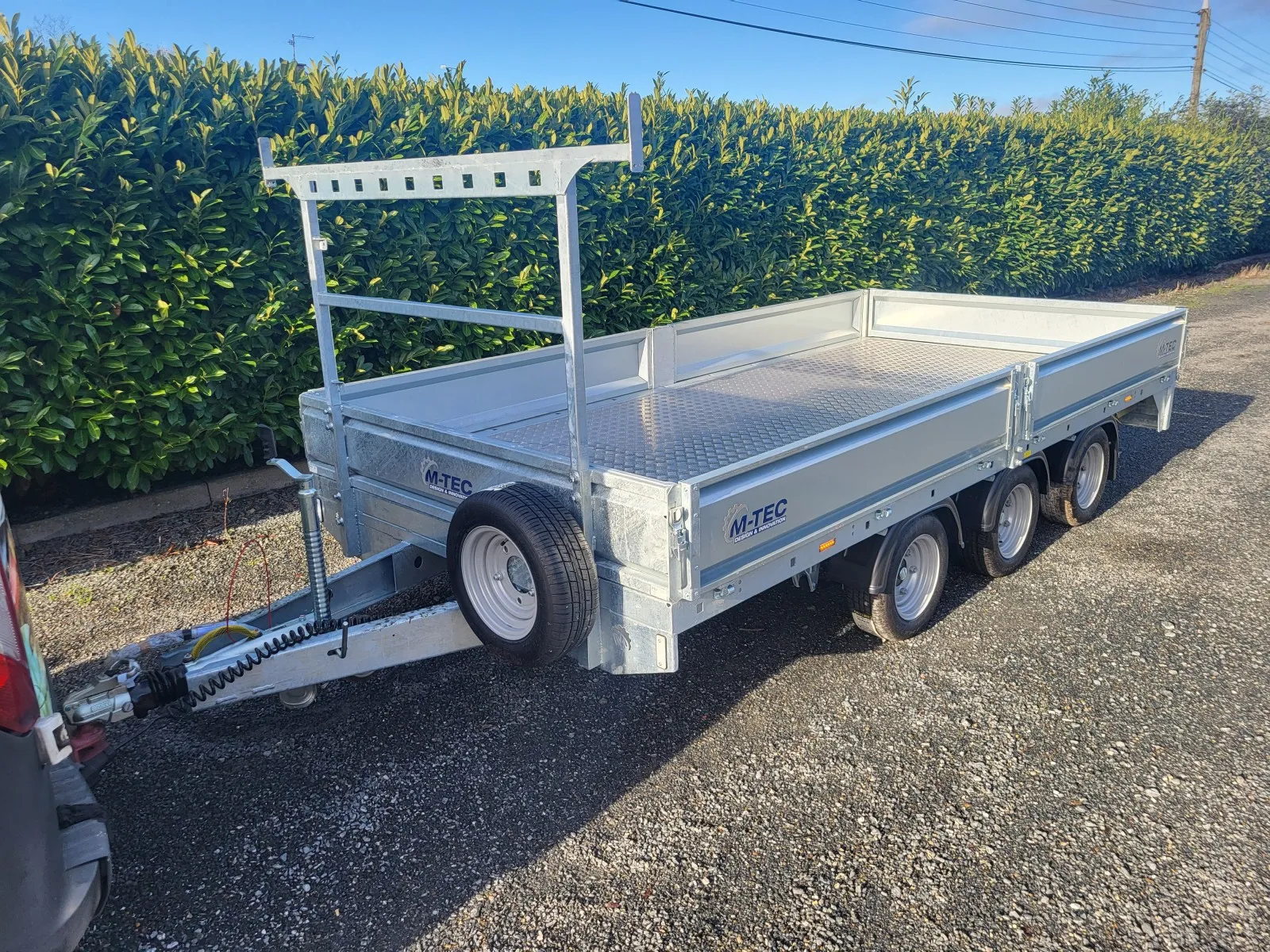 M-Tec Flatbed Tri Axle Builders Trailer