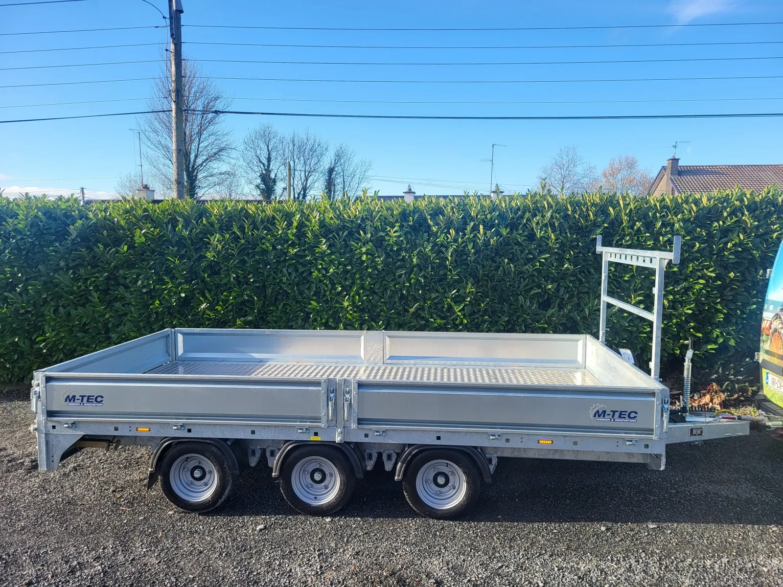 M-Tec Flatbed Tri Axle Builders Trailer