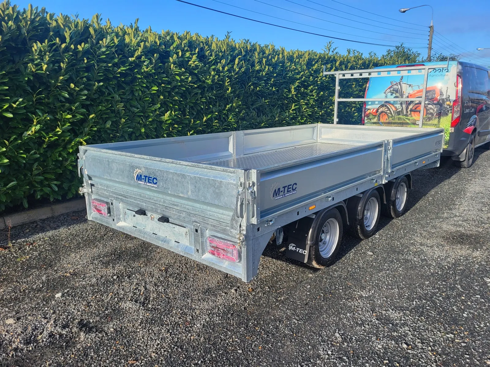 M-Tec Flatbed Tri Axle Builders Trailer