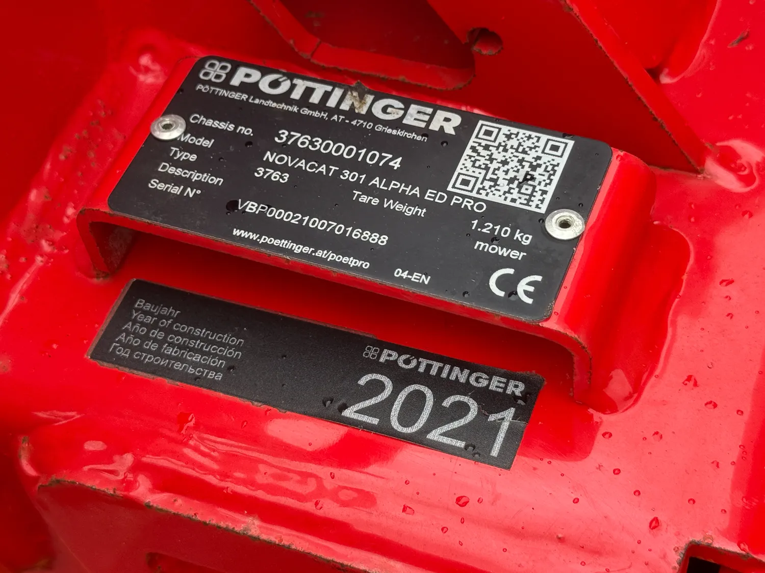 Pottinger Novacat 301 Alpha Motion Pro Front Mower + Novacat 302CF Rear Mower