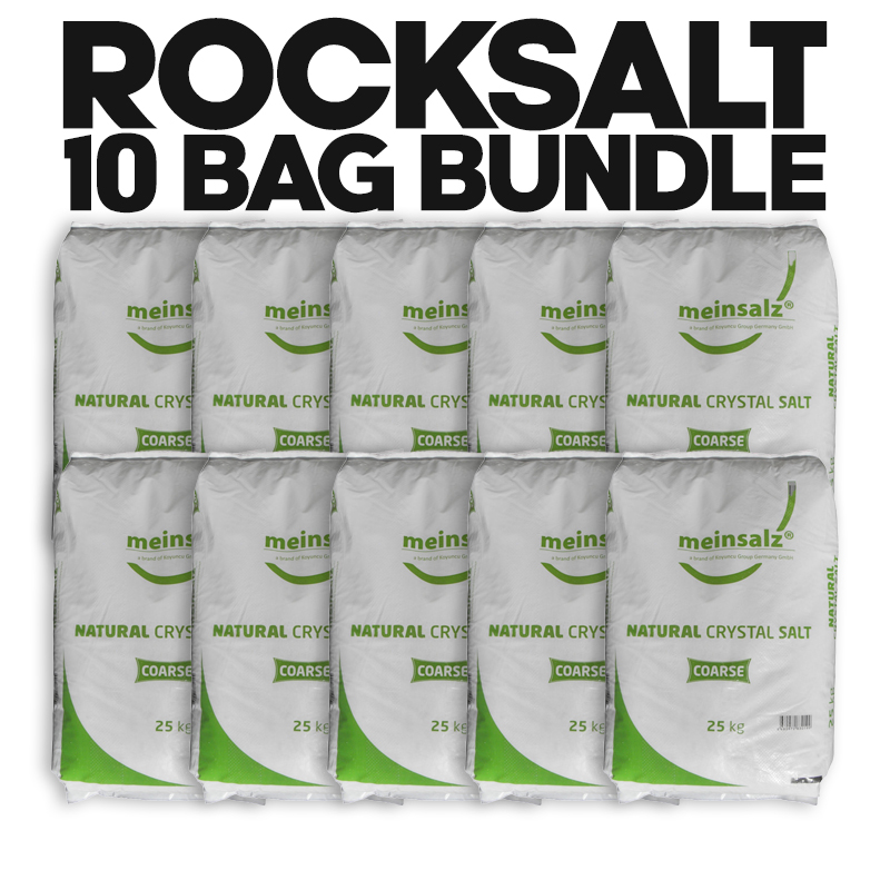 Meinsalz Rock Salt 25kg Bag 10 Bag Bundle