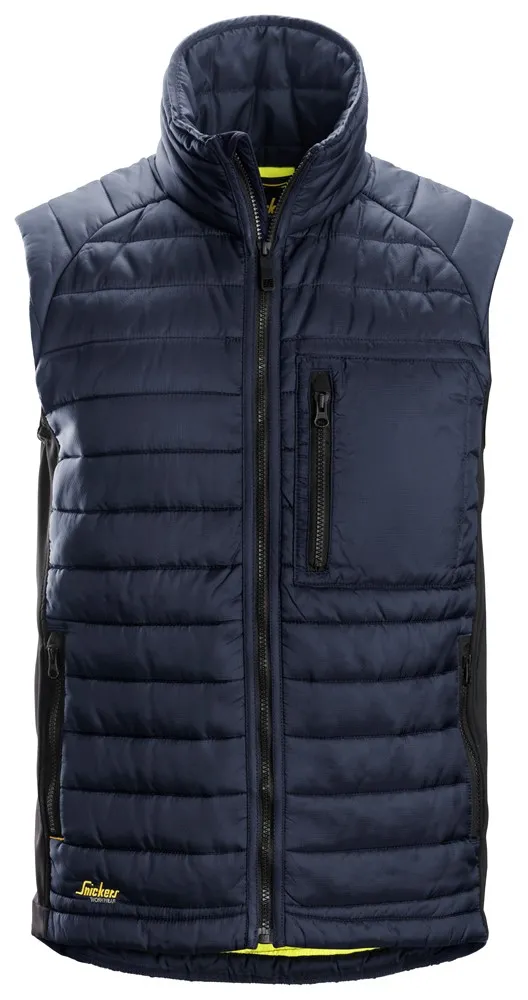 Snickers AllroundWork 37.5® Insulator Vest Navy | Versatile Insulation with Moisture Management