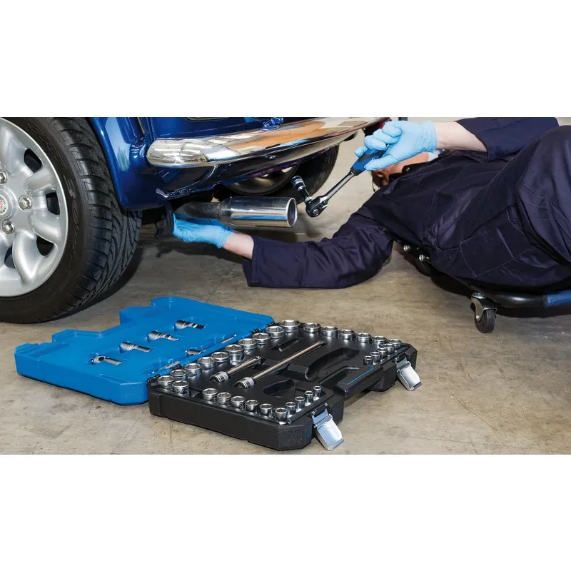 Draper Expert Combined Mm/Af Socket Set, 1/2