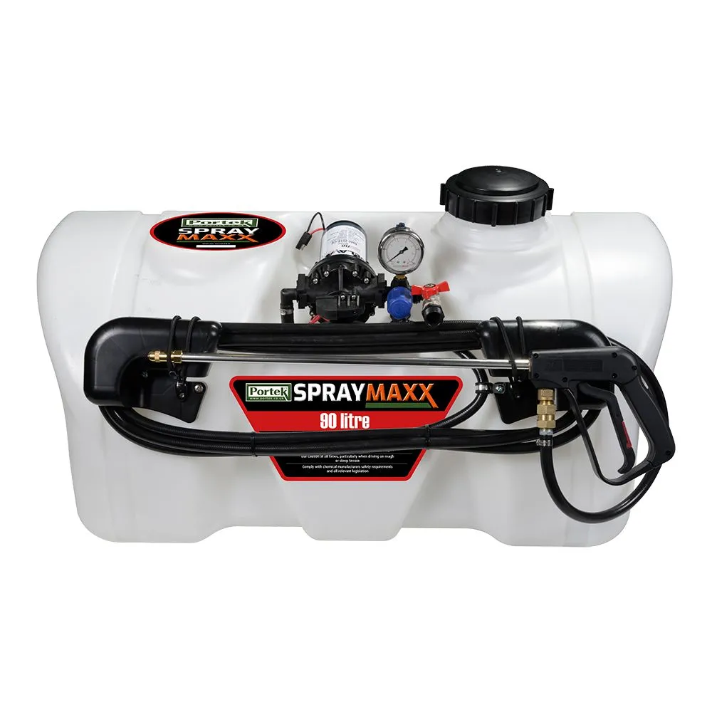 Portek Spraymaxx Pro Series Quad ATV Spot Sprayer 90L (8.3L/min pump)