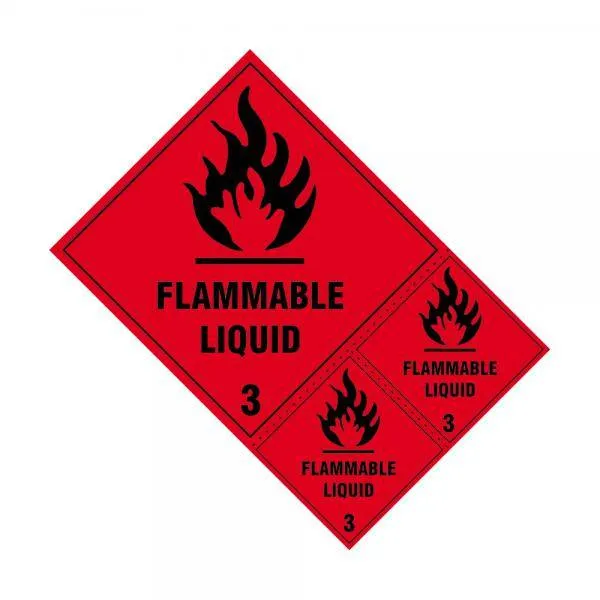 Sign Flammable Liquid Class 3