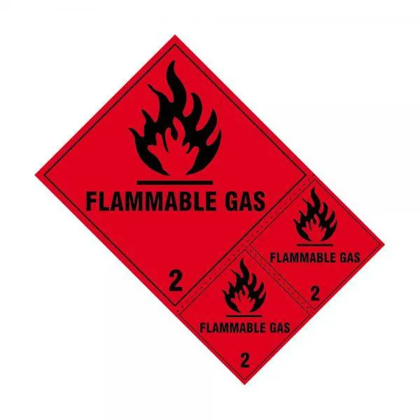 Sign Flammable Gas Class 2