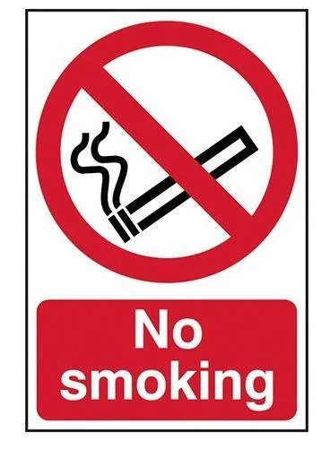 Sign No Smoking Large