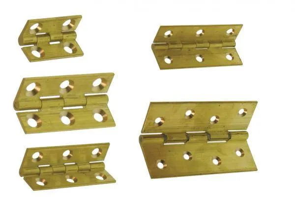 1-4'' Drawn Brass Butt Hinges (2 Pack) - 1
