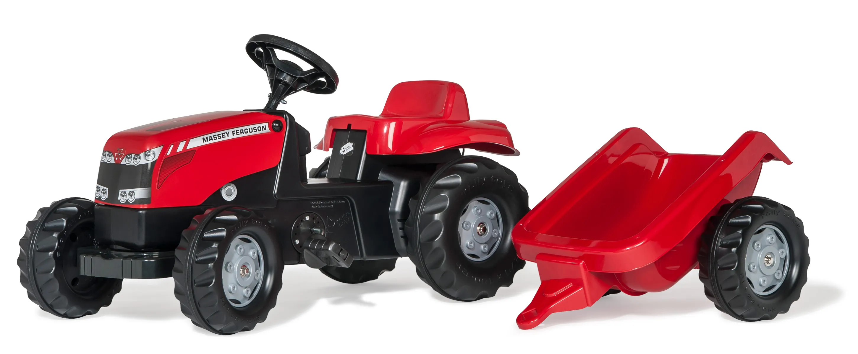 Rolly Massey Kids Pedal Tractor with Trailer