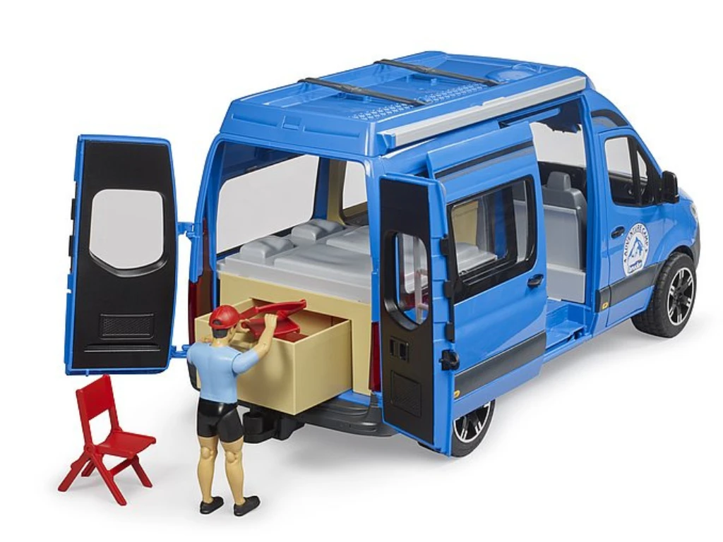 Bruder 02684 Mercedes-Benz Sprinter Camper with Driver – 1:16 Scale Toy Vehicle