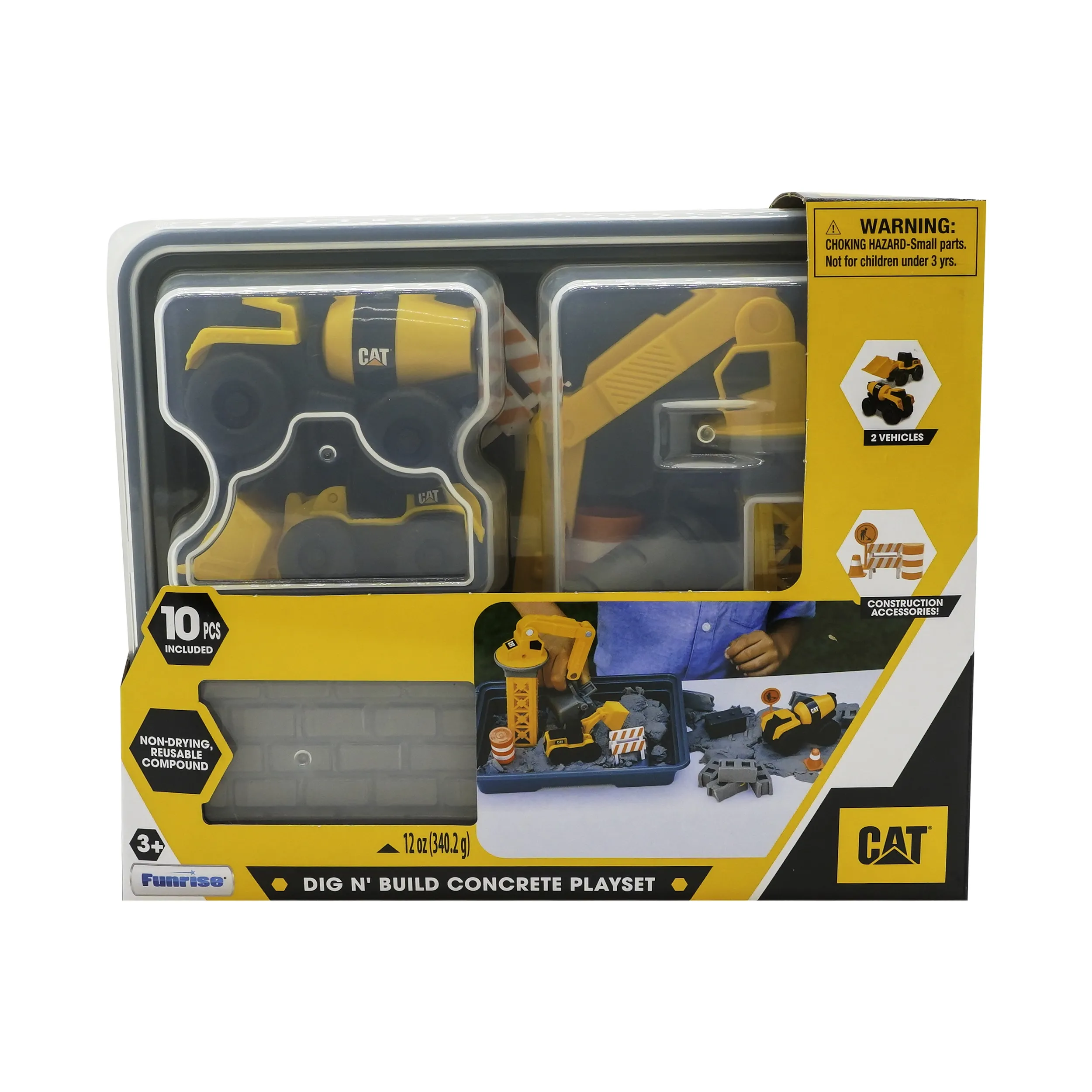 CAT Dig N’ Build Concrete Playset 12oz
