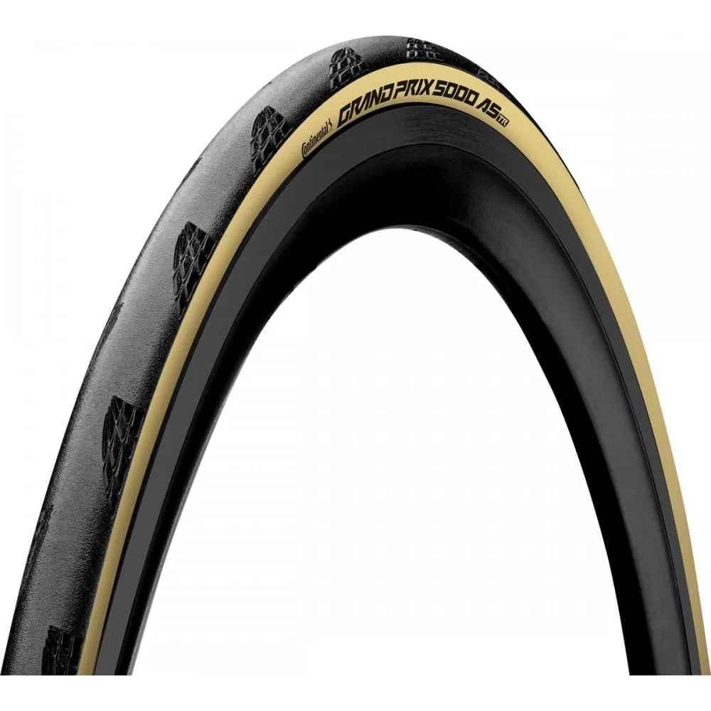 Continental Grand Prix 5000 AS TR Fold Cream 700x25c – Black Chili Compound & Vectran Breaker