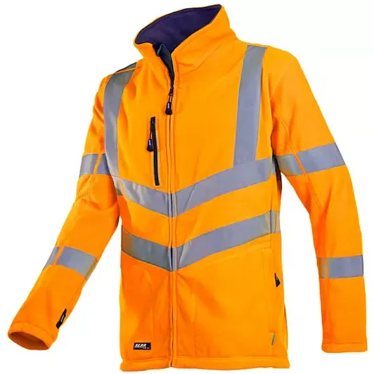 Sioen Mowett Fluorescent Orange Hi Vis Signalling Fleece