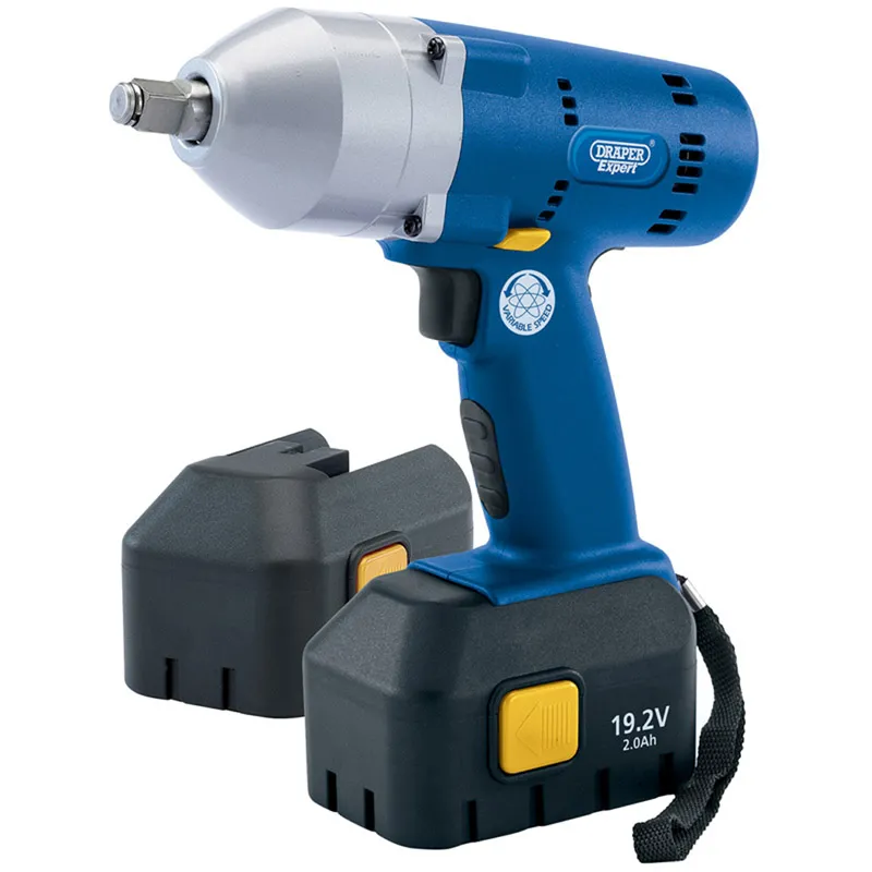 Draper Impact Gun 19.2V Cordless 519Nm High Torque Wrench