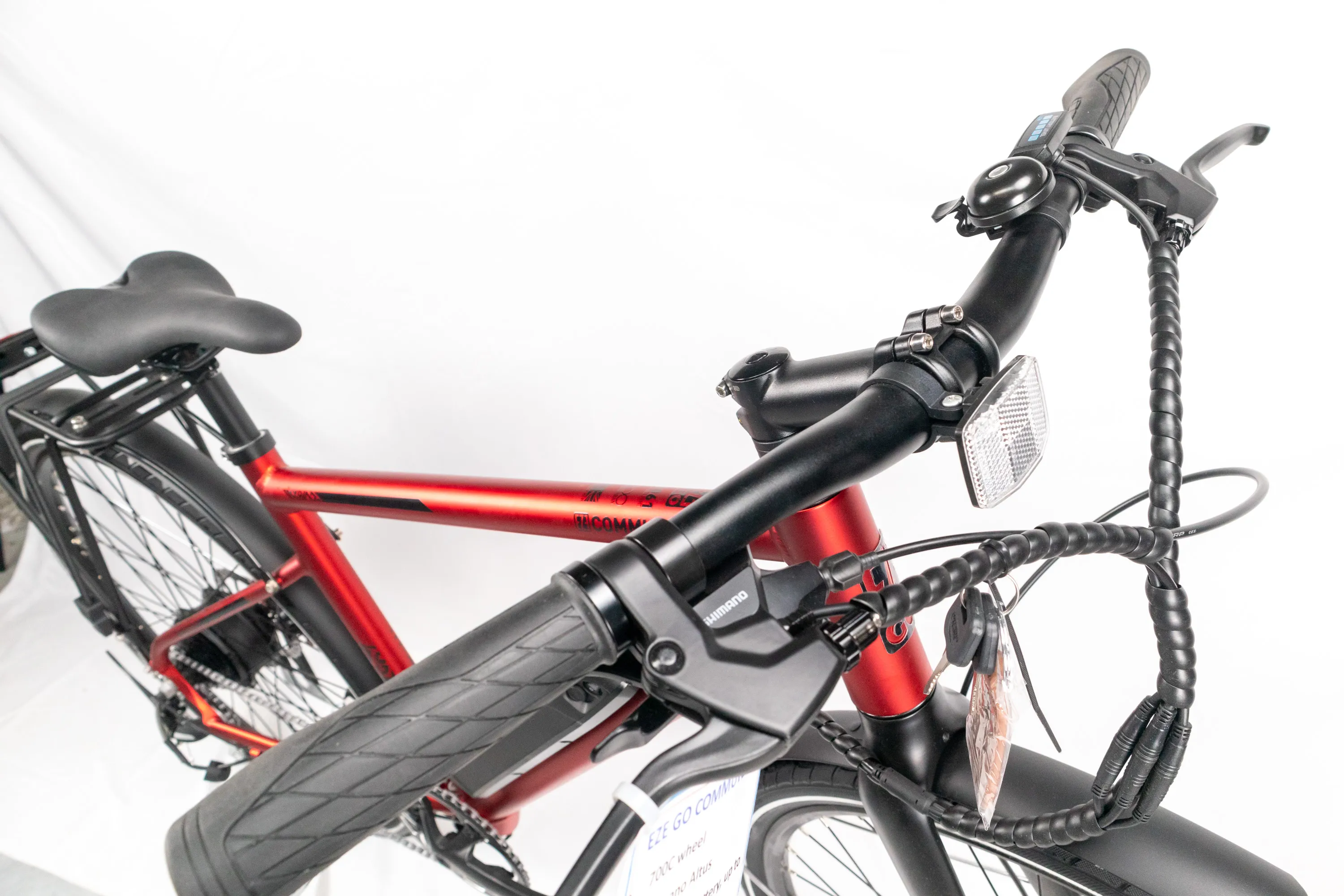 EzeGo Commute EX Gents Red Electric Bike