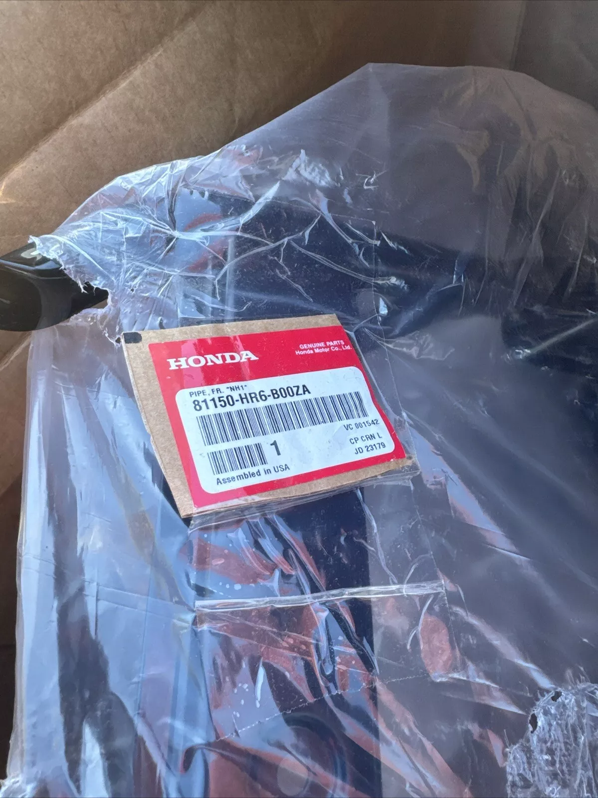 Honda Front Carry Pipe | 81150-HR6-B00ZA – Genuine OEM Replacement (NH1 Black)