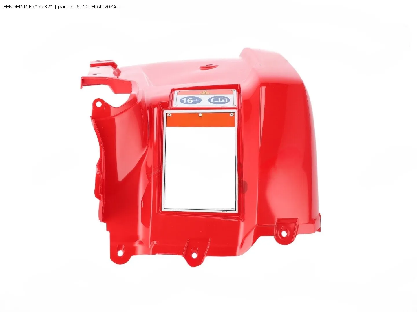 Honda Front Right Fender | 61100-HR4-T20ZA – Genuine Replacement for Honda ATV Models