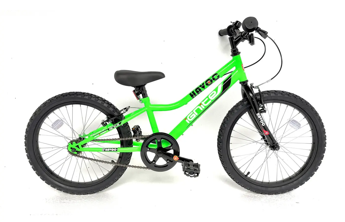 Ignite Havoc 20 Inch Boys Bike – Neon Green, Steel Frame, All-Terrain Tyres