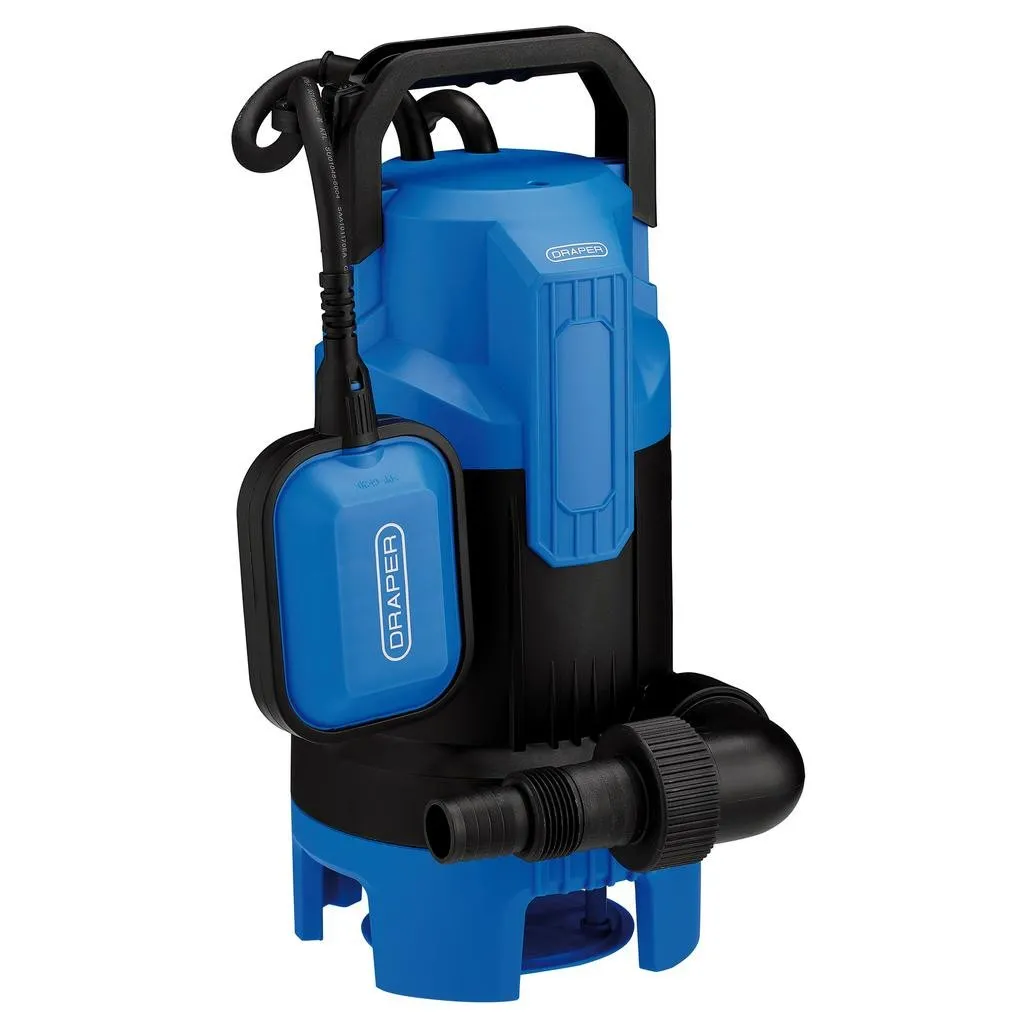 Draper 230V Submersible Dirty Water Pump with Float Switch, 260L/min, 550W