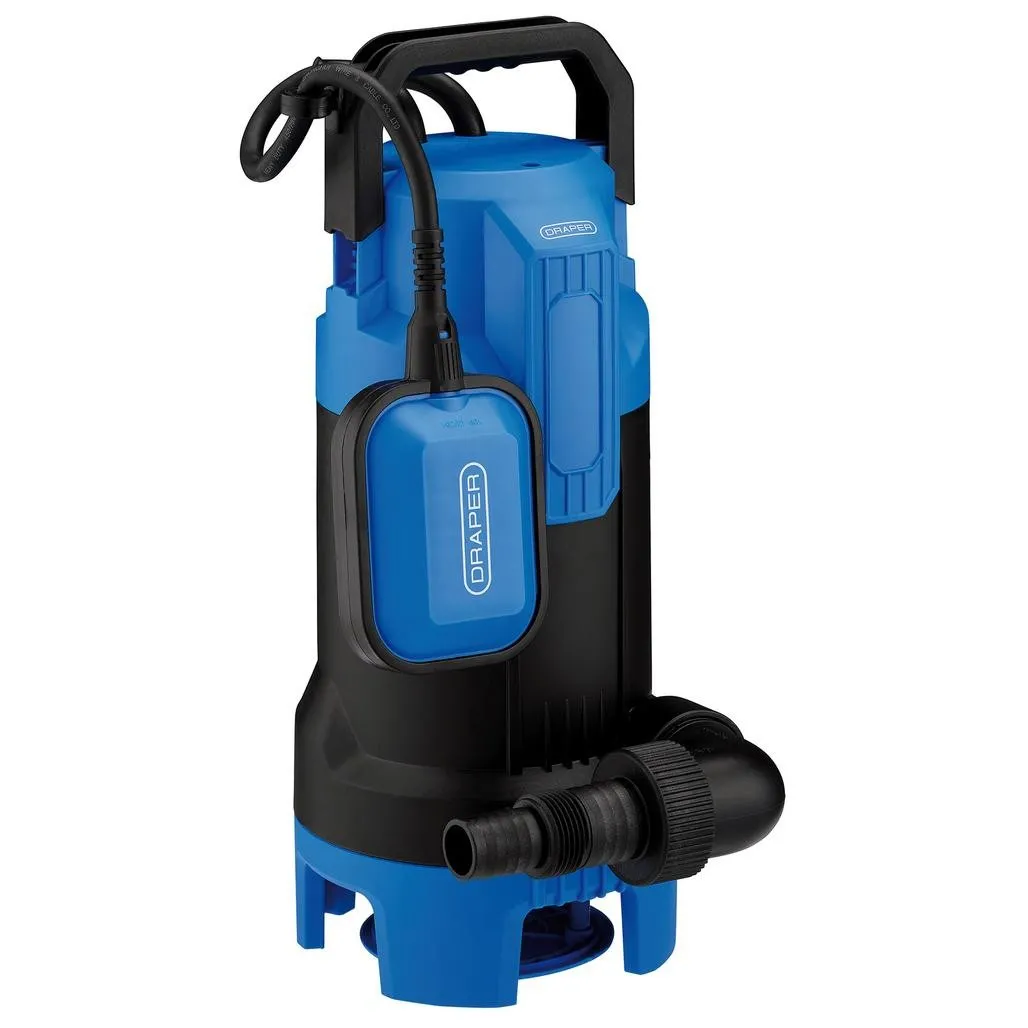 Draper 230V Submersible Dirty Water Pump with Float Switch, 330L/min, 750W