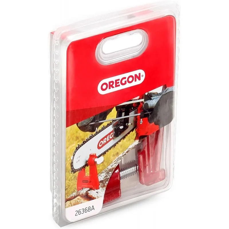 Oregon Portable Vice Foe Holding Chainsaw