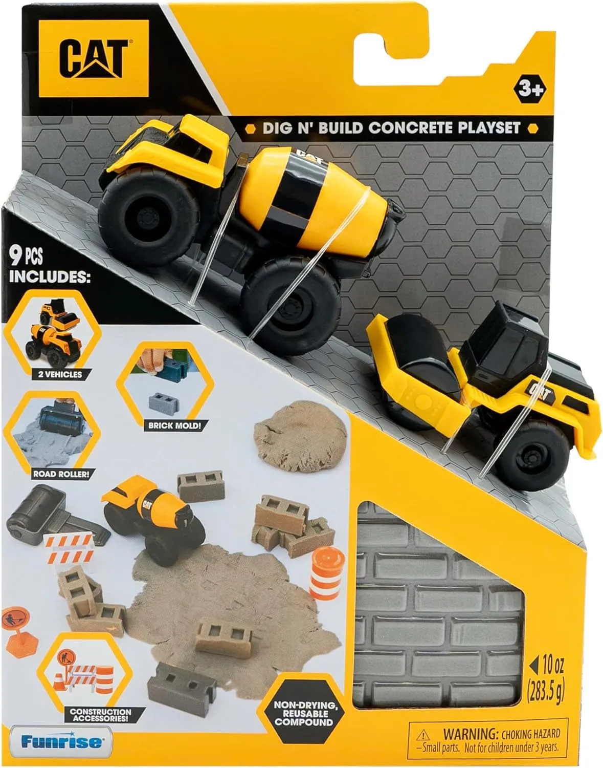 CAT Dig N’ Build Concrete Playset 10oz