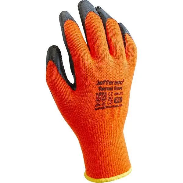 Jefferson Orange Thermal Gloves Large