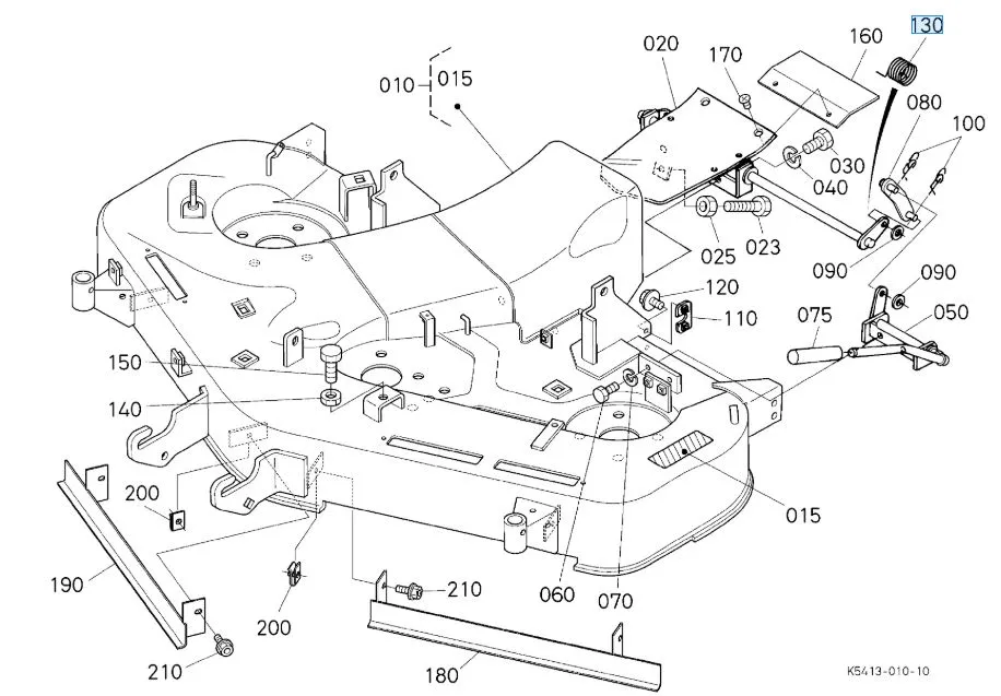 K5413-71362 Return Spring for Kubota Mower Decks – OEM Tension Component