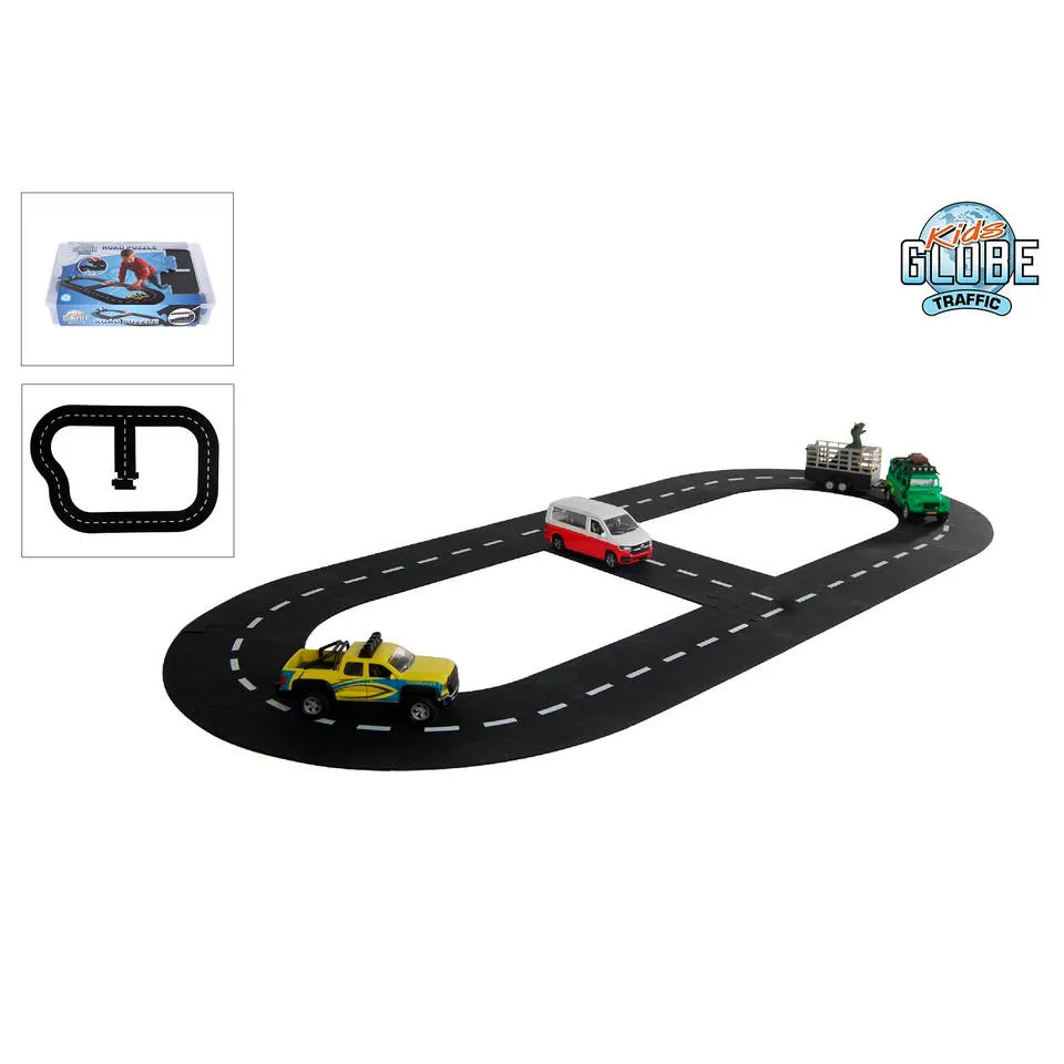 Kids Globe Traffic Highway Road Parts 18-Piece