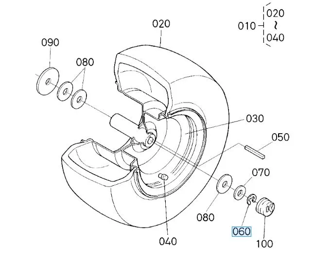 Kubota E-Ring K1132-11722 – Genuine Rear Wheel Retainer Clip