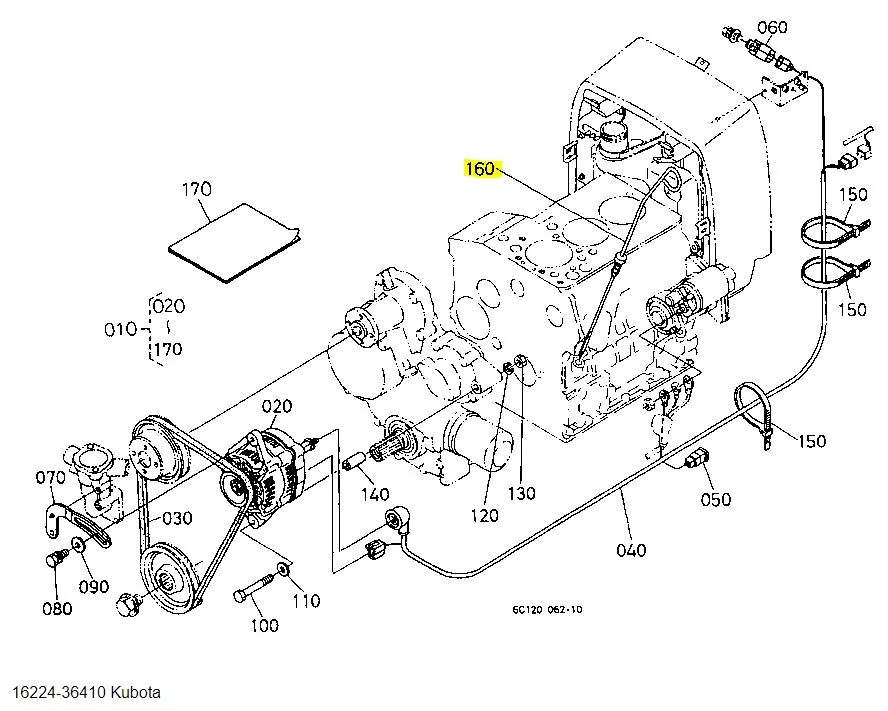 Kubota Oil Gauge – OEM Engine-Block Part for Models A-155, A-175, A-195, GB Series & More