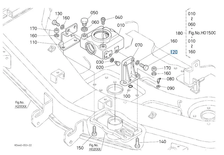 Kubota Reamer Bolt K5763-33210 – Genuine OEM 30mm Fastener