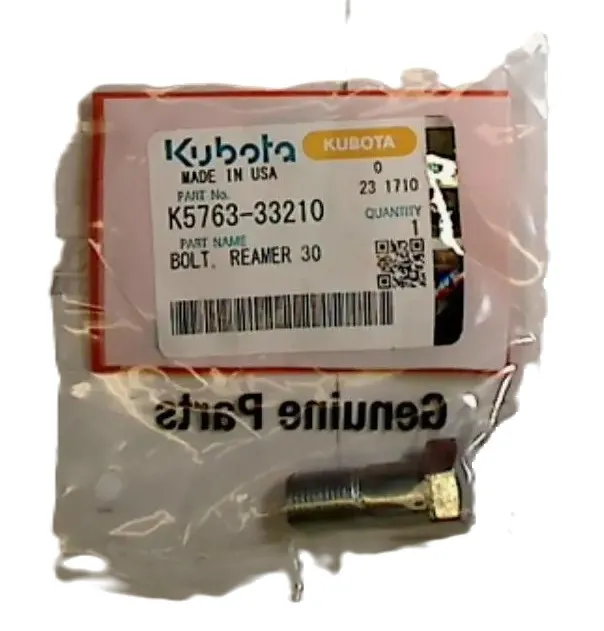 Kubota Reamer Bolt K5763-33210 – Genuine OEM 30mm Fastener