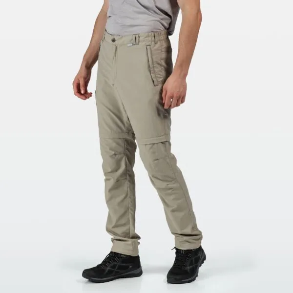 Regatta Men s Leesville II Zip Off Walking Trousers Parchment