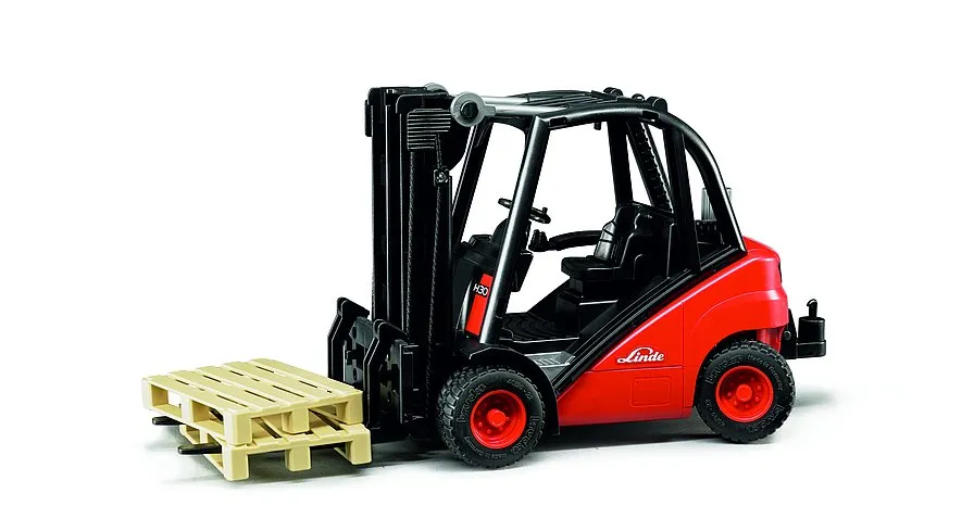 Bruder Linde H30D Forklift With Pallets