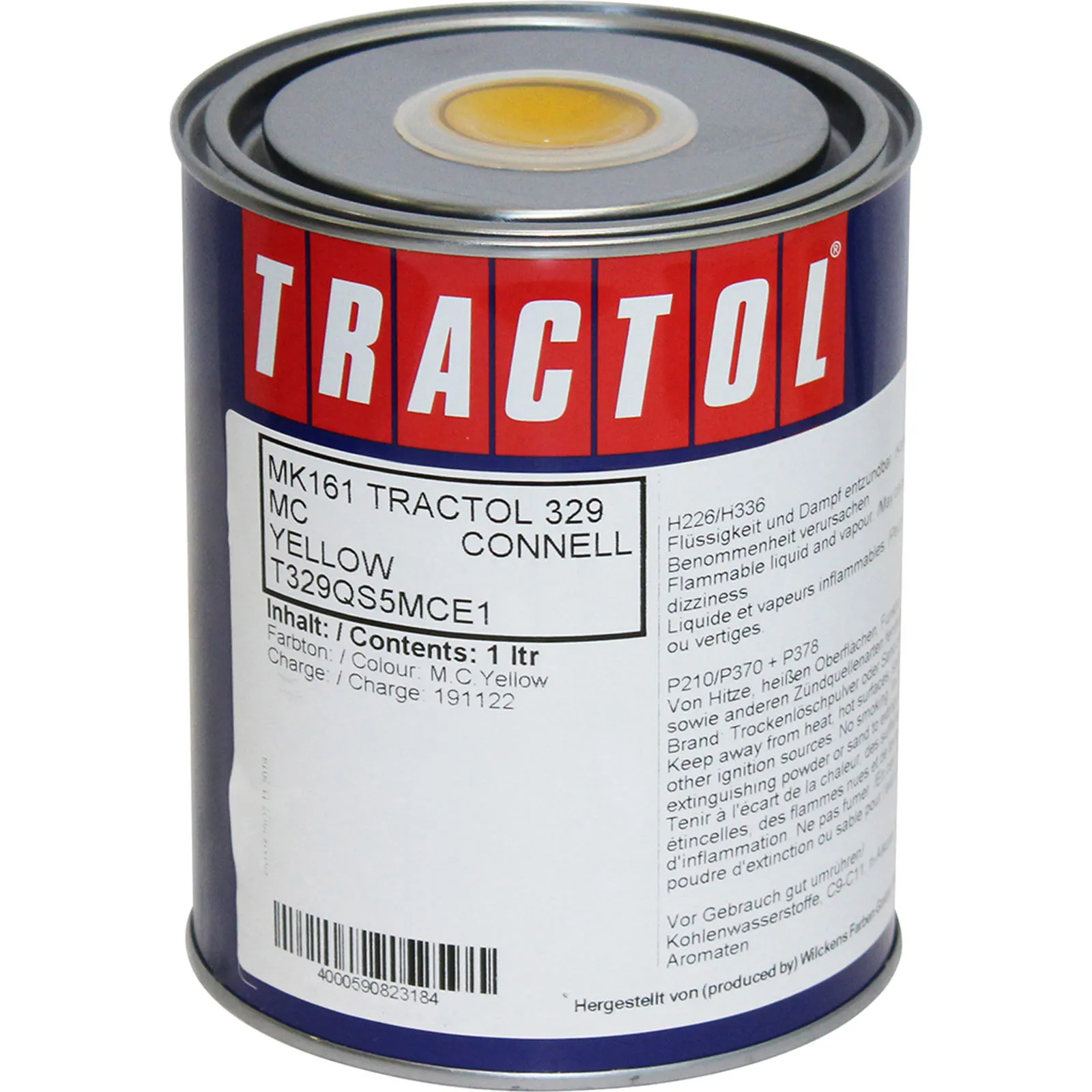 Tractol Paint 1L Yellow McConnell