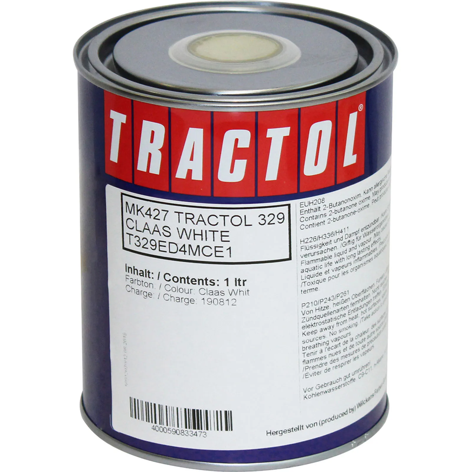 Tractol Paint 1L Claas White