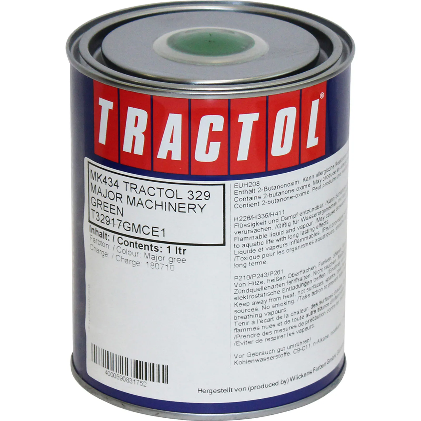 Tractol Paint 1L Major Green