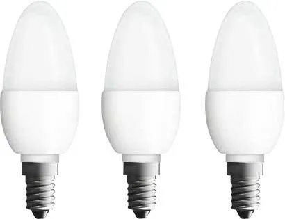 Osram 4052899955509 LED (monochrome) EEC F (A - G) E14 Candle shape 4.9 W = 40 W Warm white (Ø x L) 38 mm x 105 mm 3 pc