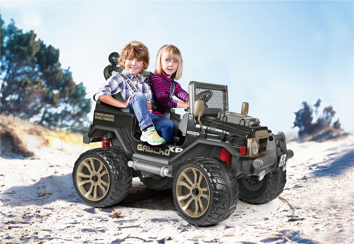 Paar Motoren E Getriebemotoren Auto PEG Perego Gaucho XP 24 Volt 