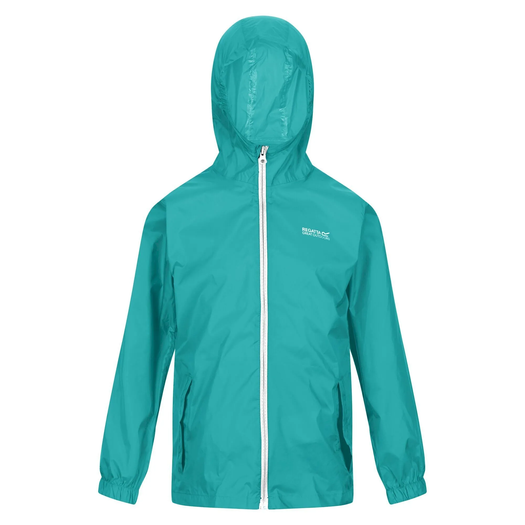 Regatta Kids Pack It Waterproof Packaway Jacket Turquoise
