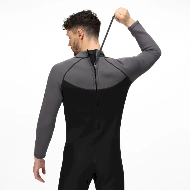 Men's Full Wetsuit Black Dark Grey
