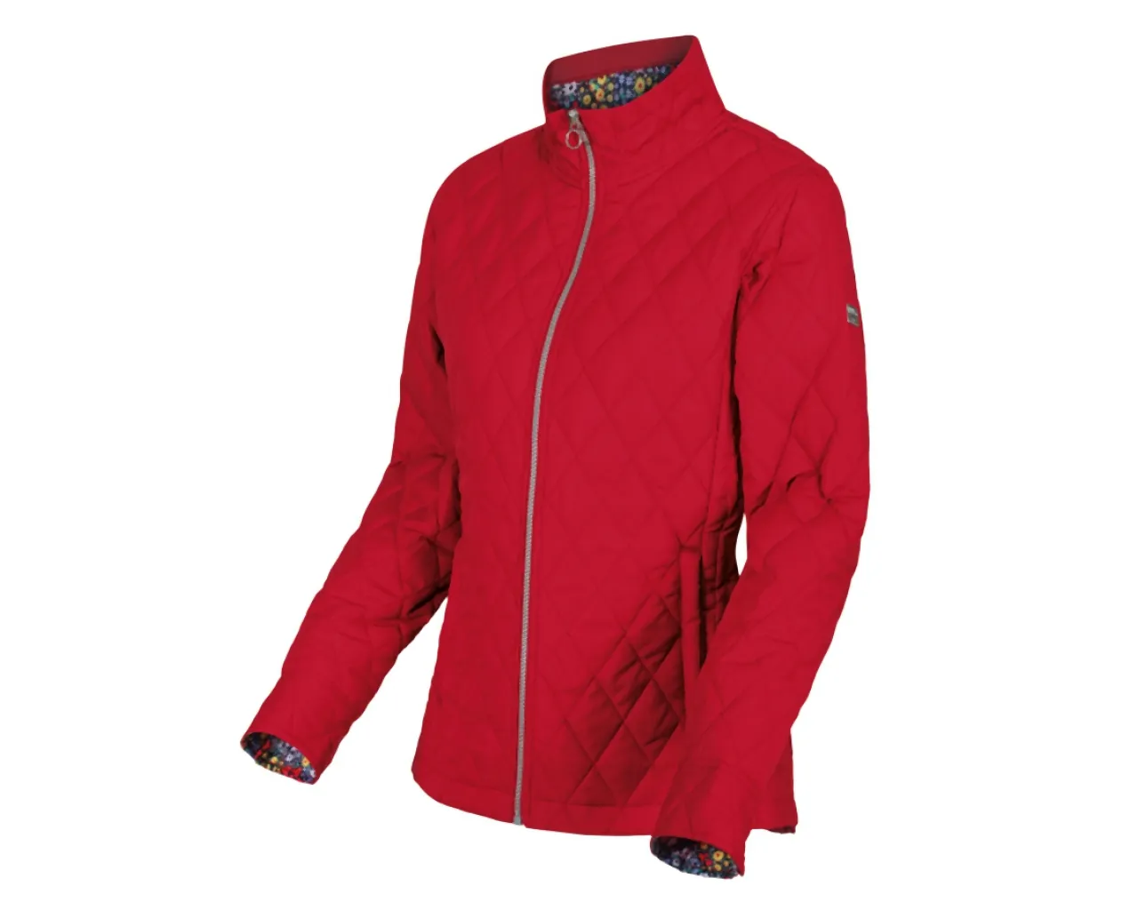 Ladies red quilted jacket hot sale