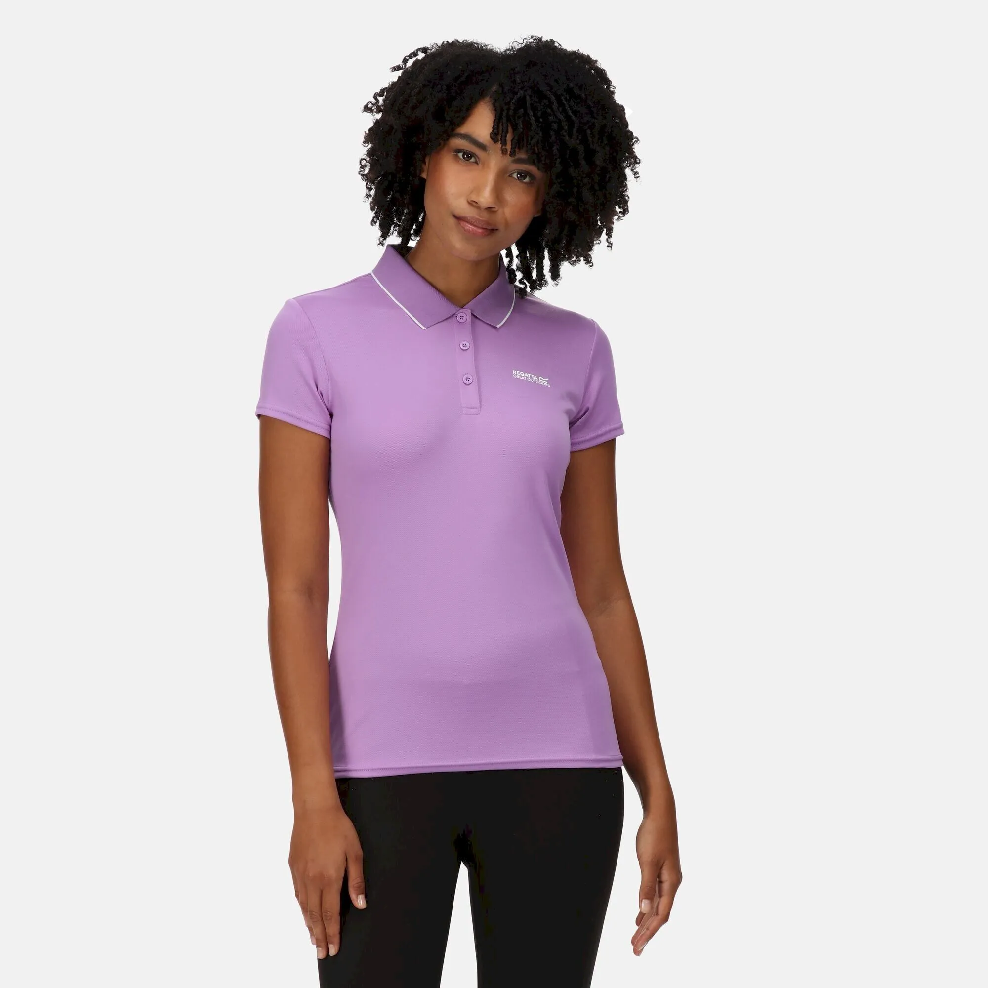Regatta Women's Maverick V Active Polo Shirt Light Amethys 
