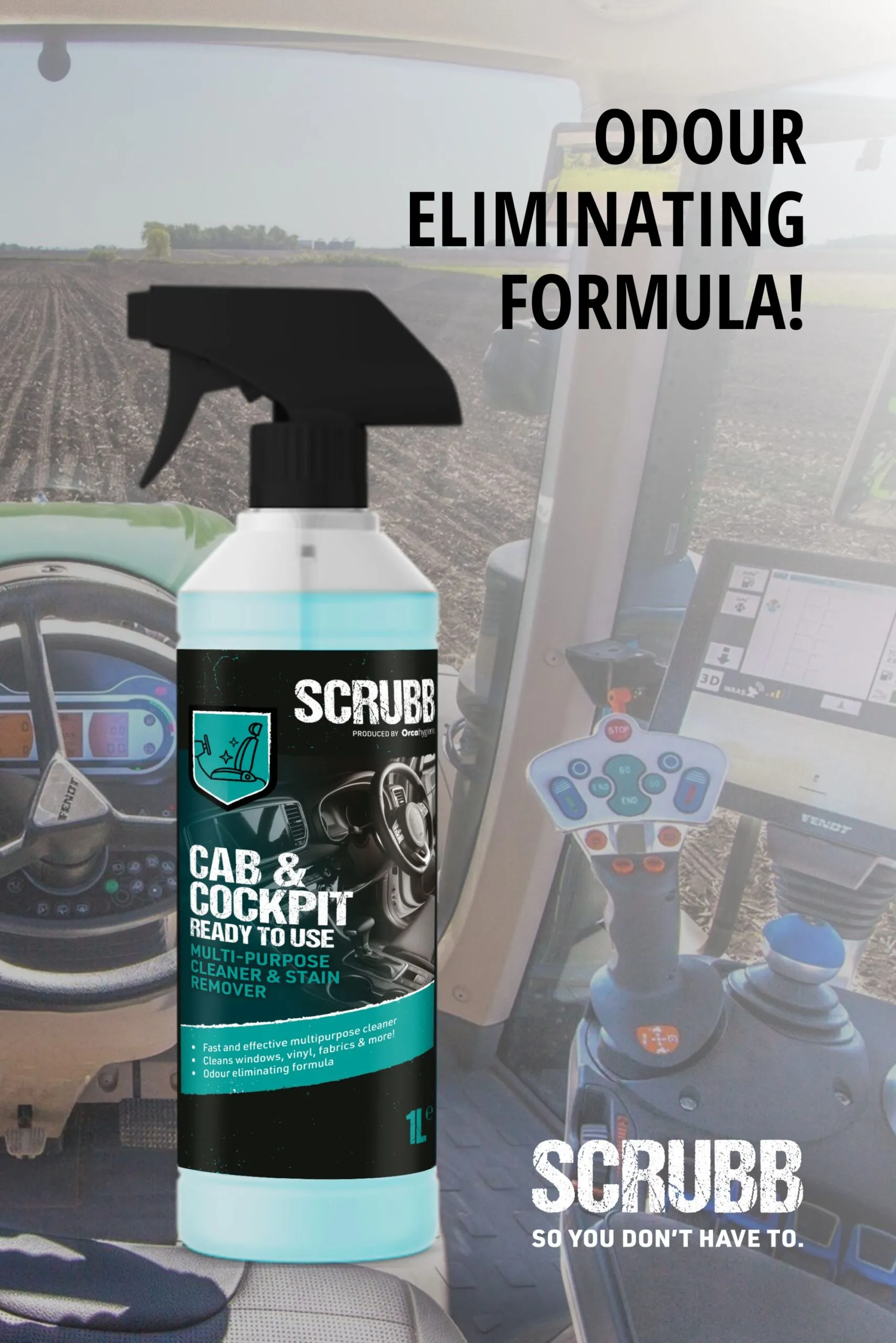 SCRUBB Cab & Cockpit Cleaner & Stain Remover 1L