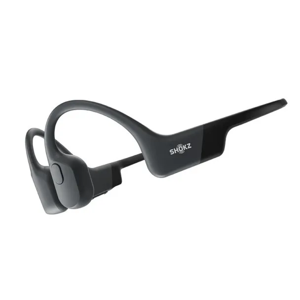 Shokz OpenRun Black Type C Charger | Quick-Charge Bone Conduction Headphones